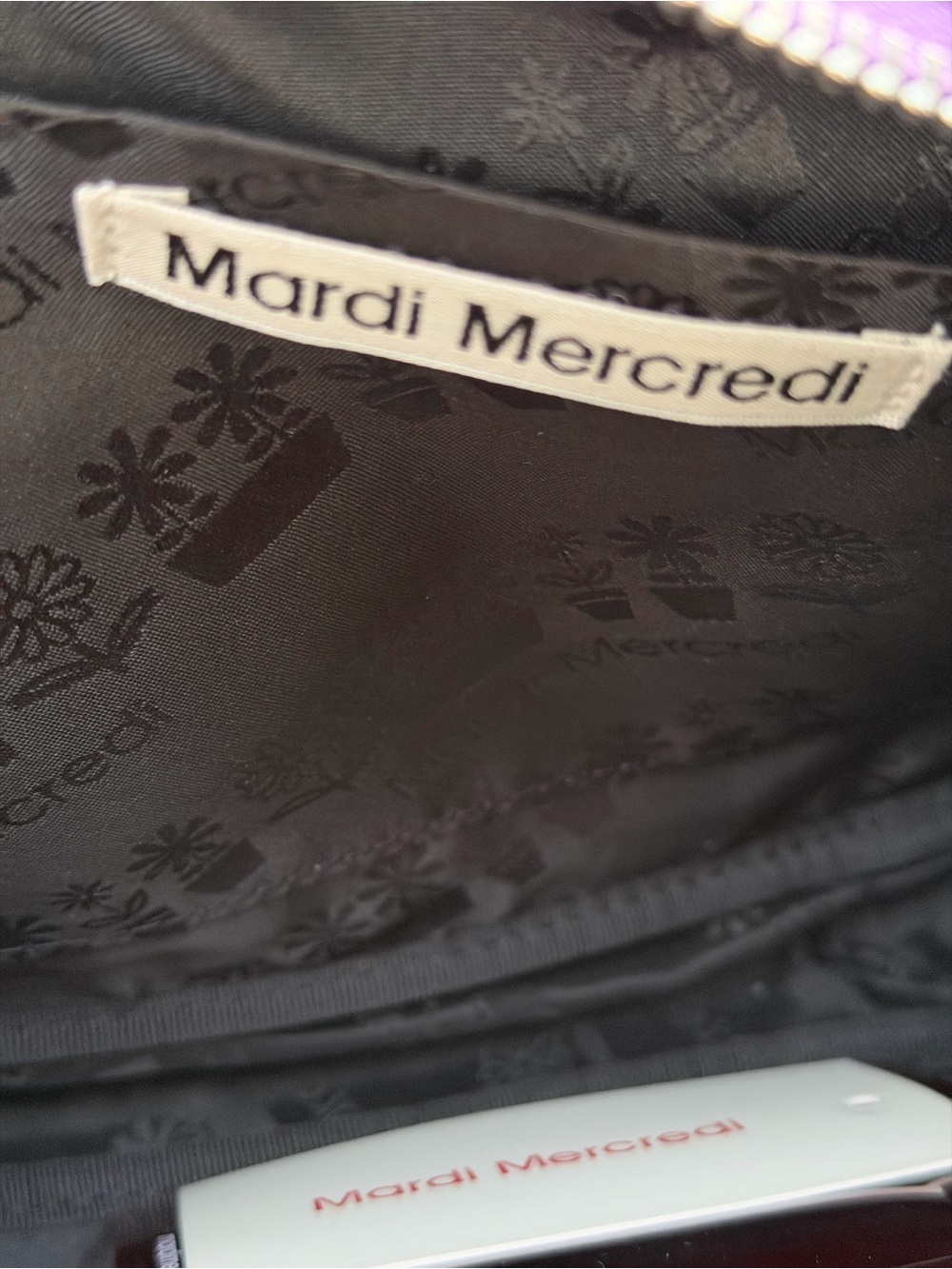 Purple Dachshund Crossbody Bag - 'Mardi Mercredi' - Picture 5 of 5